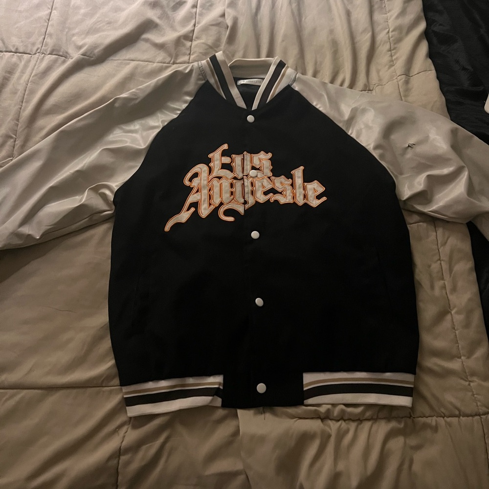 Los Angeles Varsity Jacket - Black and White